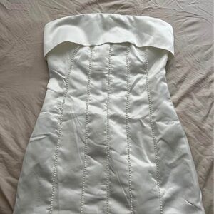 Peppermayo Strapless White Dress